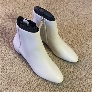 Mango white bootie
